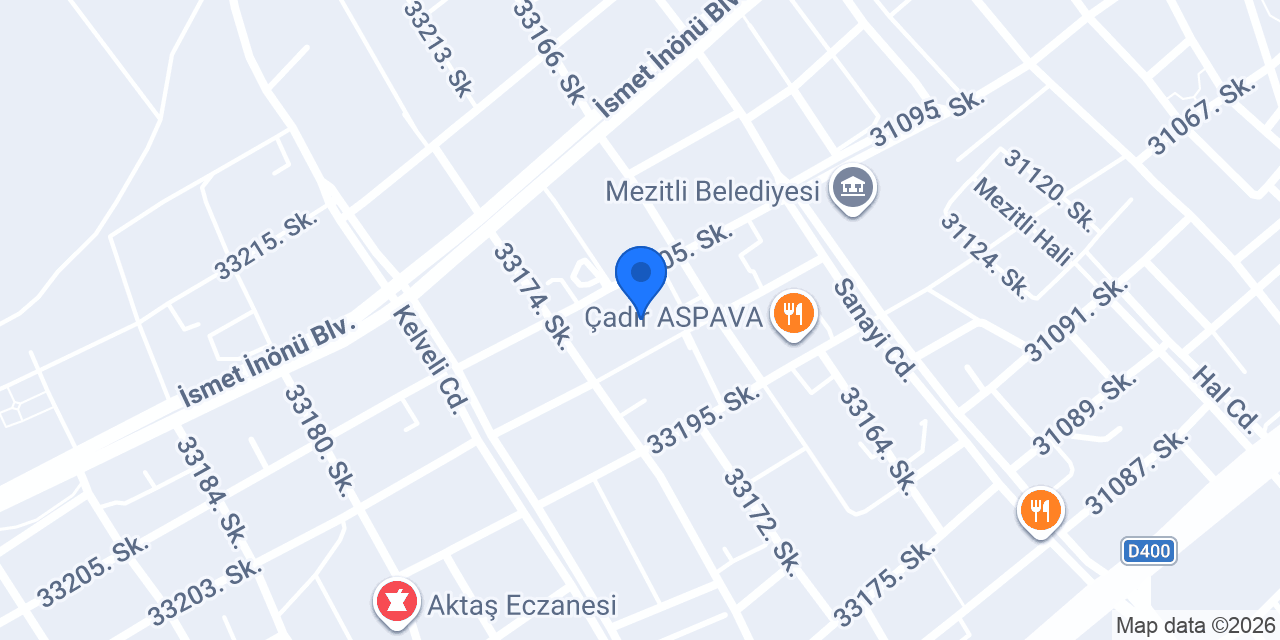 Mezitli İlçe Milli Eğitim Müdürlüğü konumu