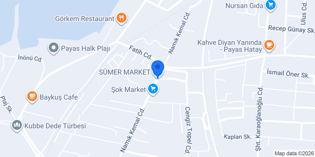 SÜMER MARKET konumu