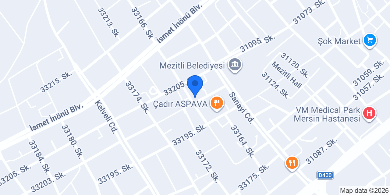 Mersin Avukat Yaren YAVUZ TEL konumu