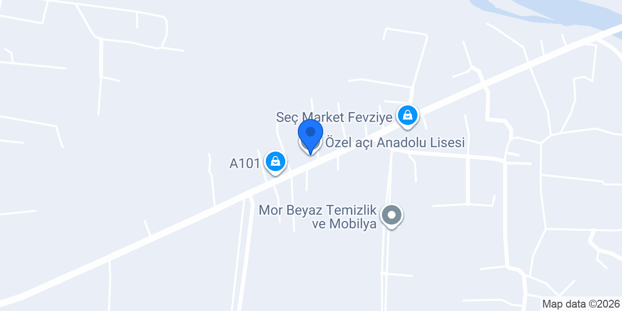 Özel açı Anadolu Lisesi konumu