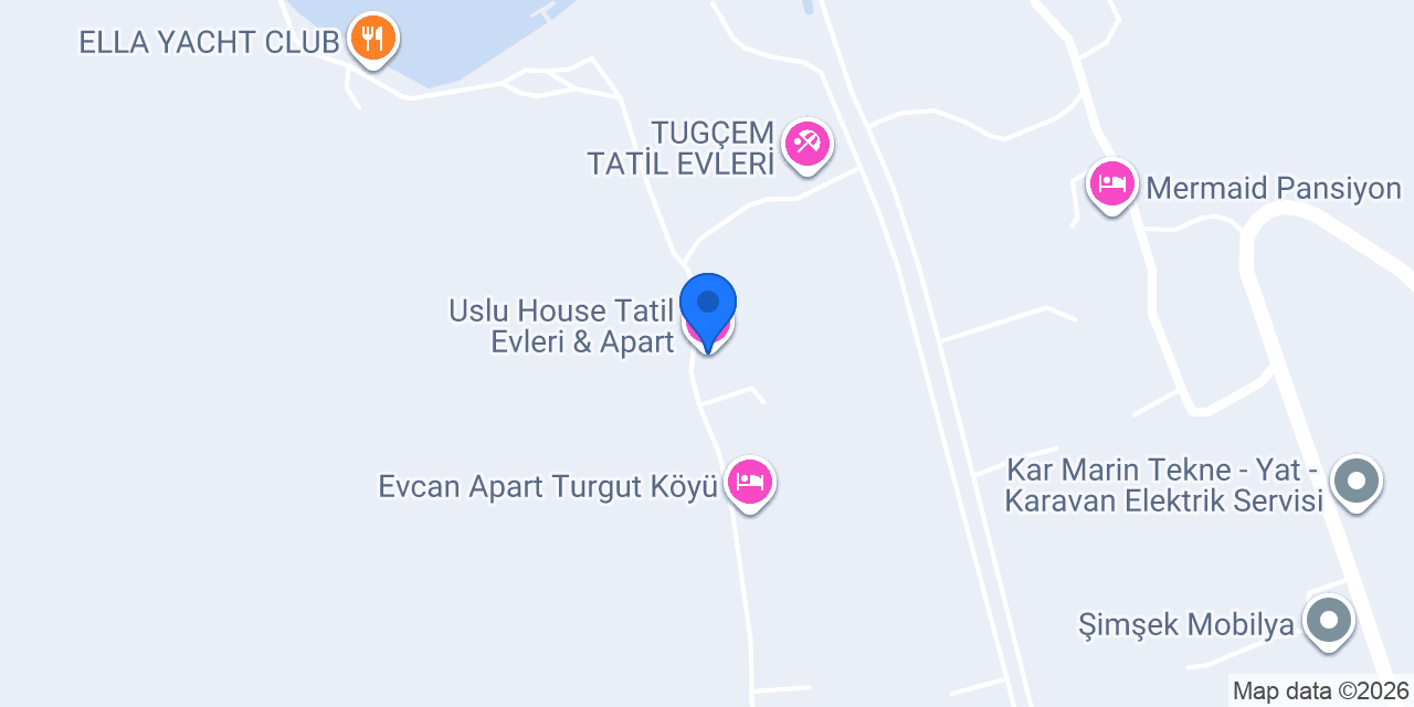 Uslu House Tatil Evleri & Apart konumu
