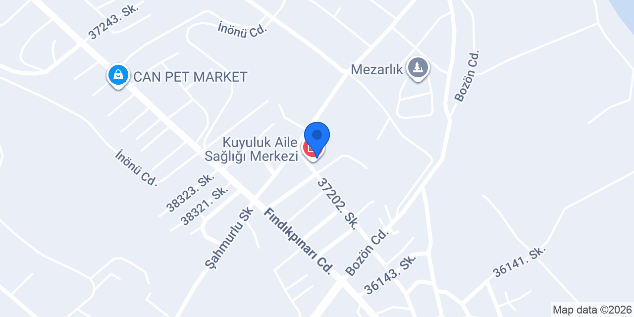Kuyuluk Aile Sağlığı Merkezi konumu
