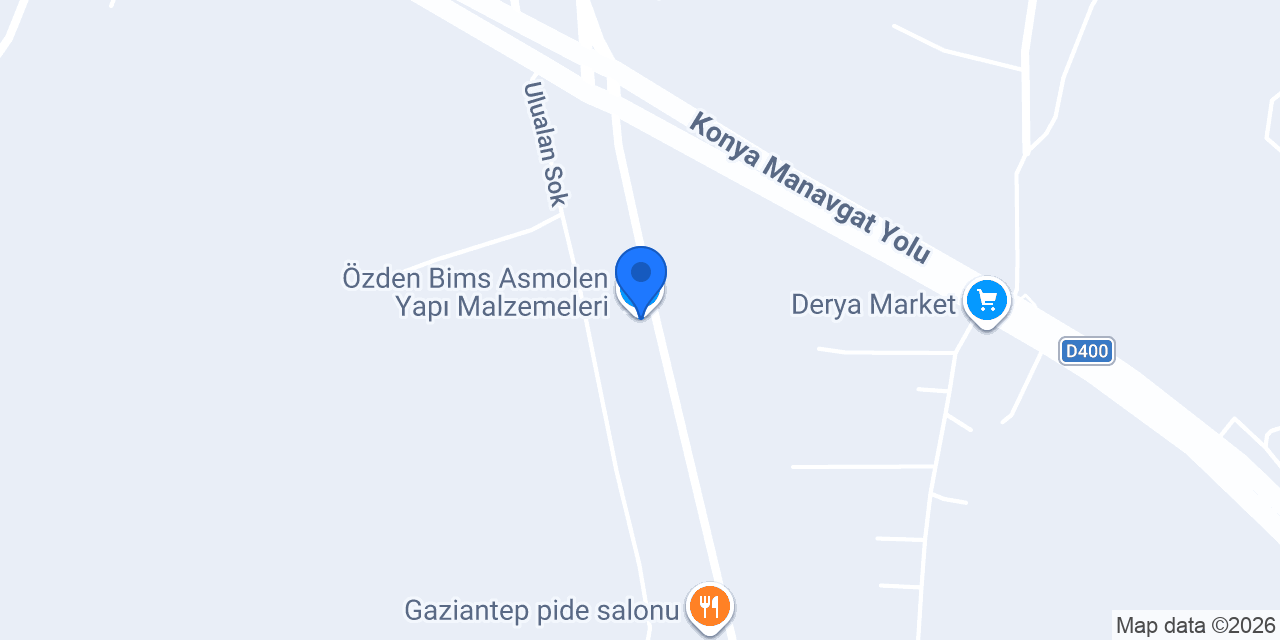 Özden Bims Asmolen Yapı Malzemeleri konumu