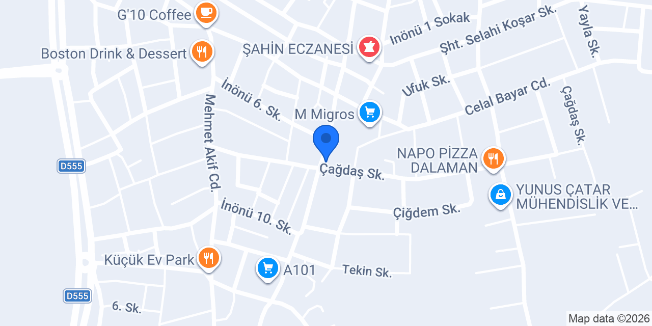 Kapımda Usta Dalaman konumu