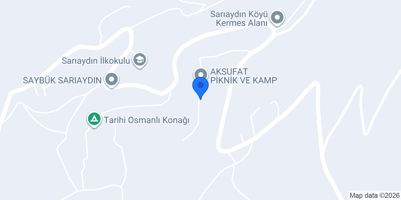 Sarıaydın Çınar Piknik Kamp Alanı konumu
