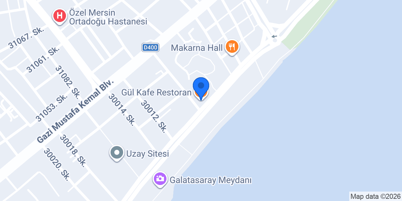 Gül Kafe Restoran konumu