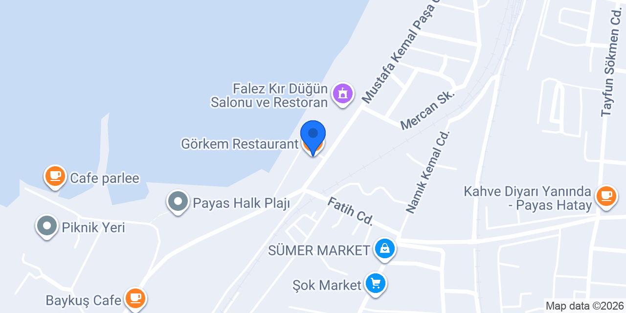 Görkem Restaurant konumu