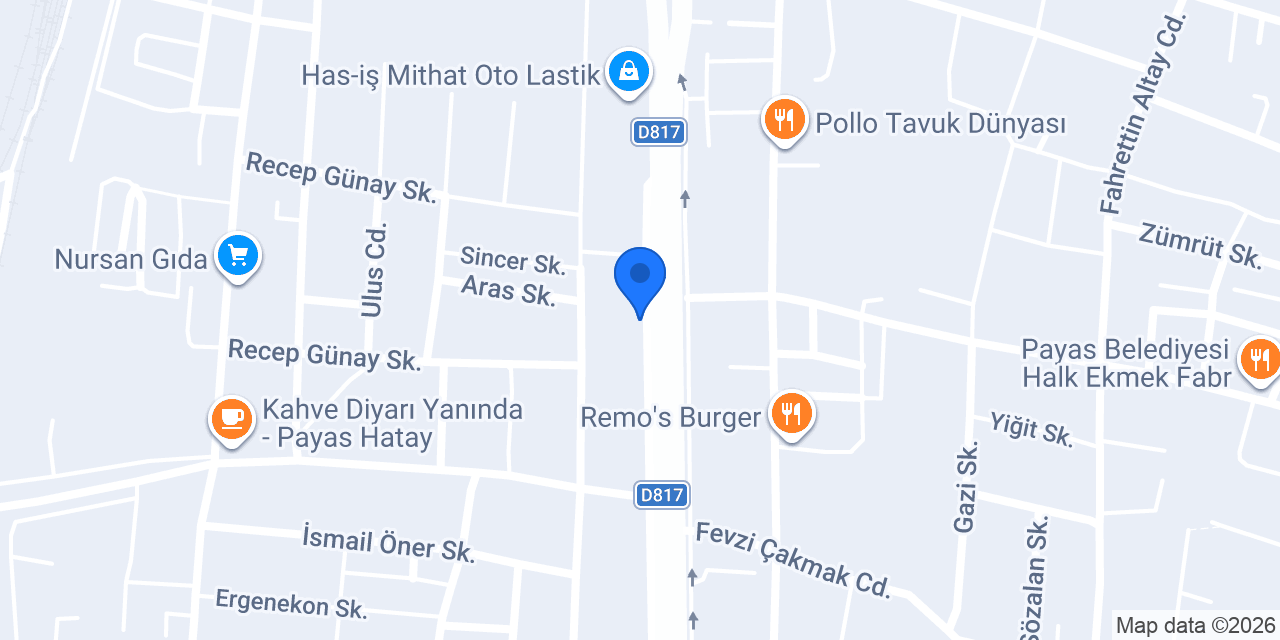 GÖKSEDEF OTOMOTİV konumu
