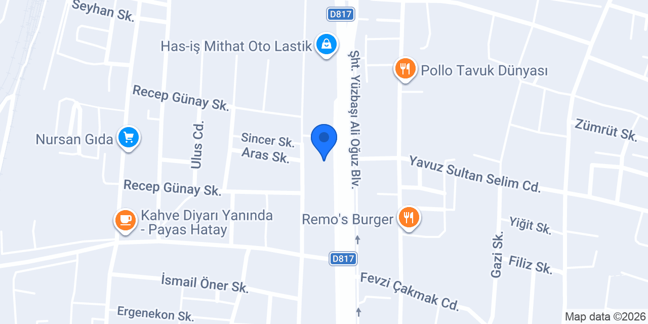 Payas vinç konumu