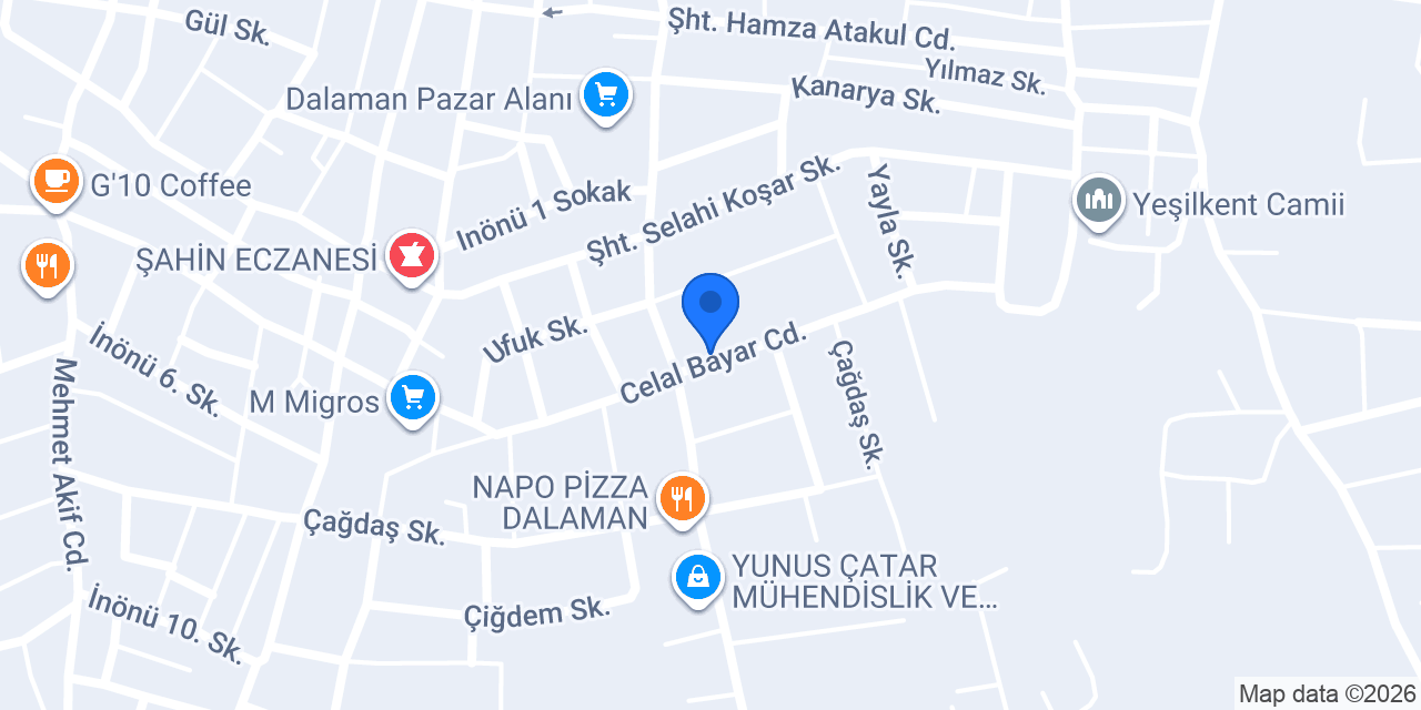 Dalaman Veteriner Kliniği konumu