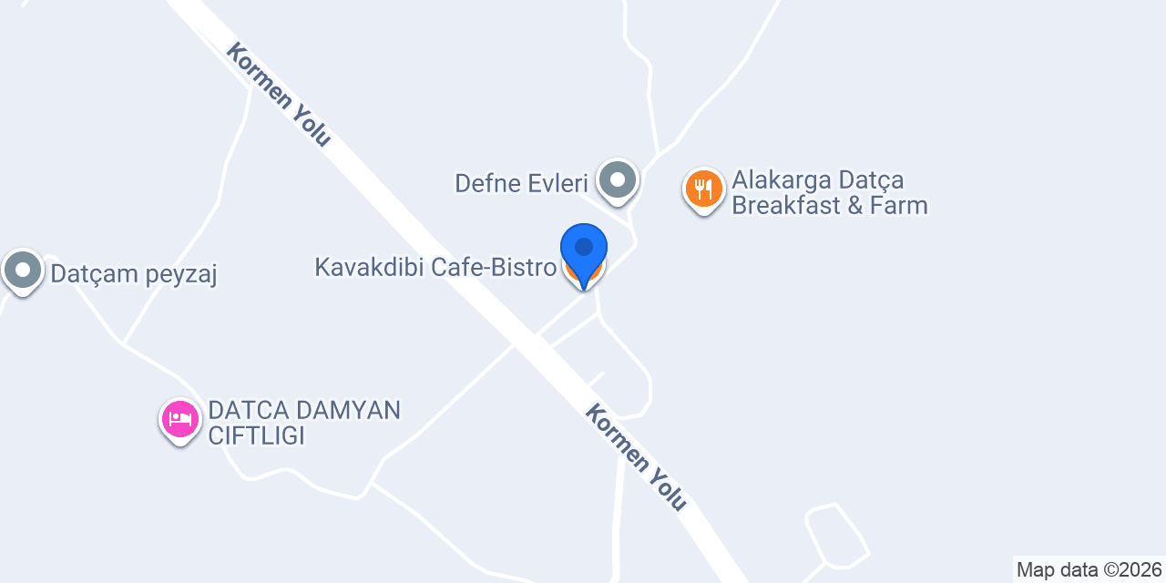 Kavakdibi Cafe-Bistro konumu