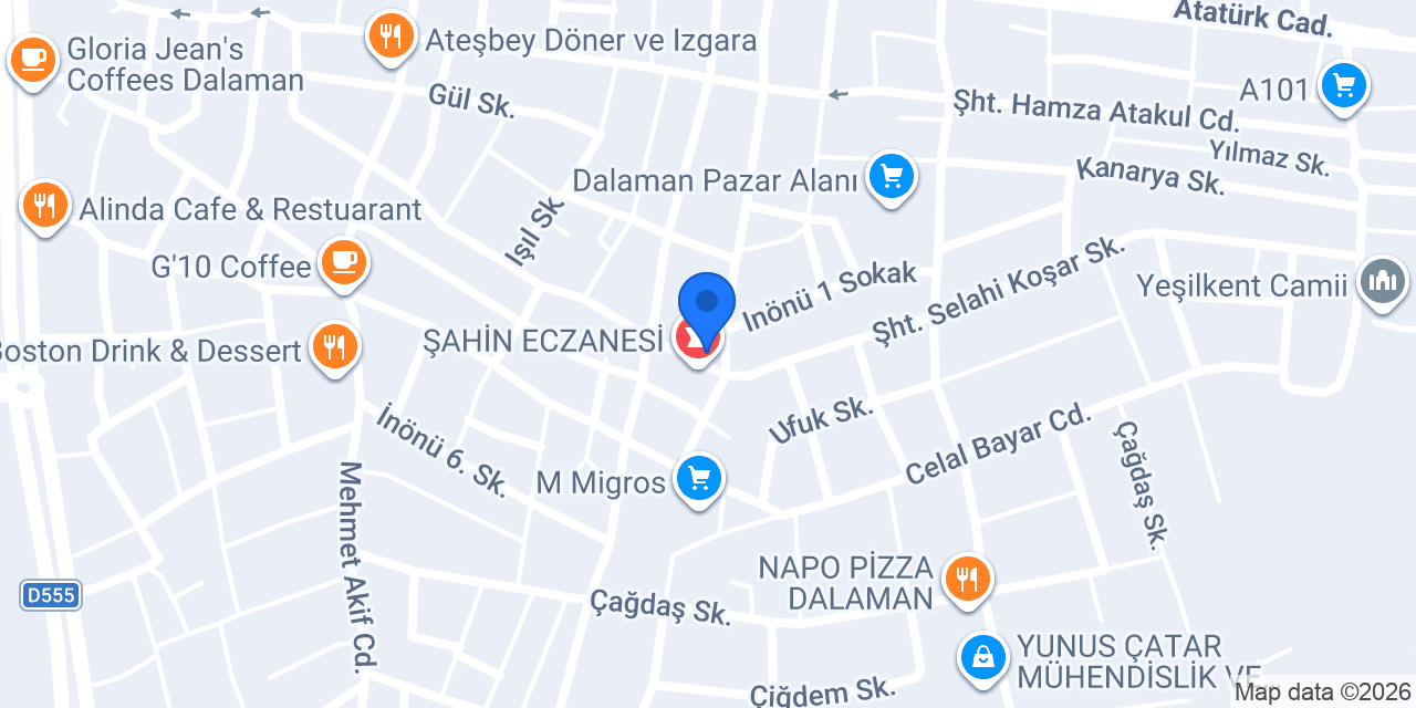 Dalaman 5 Nolu Aile Sağlığı Merkezi konumu