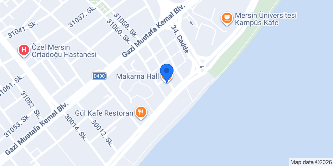 Makarna Hall konumu