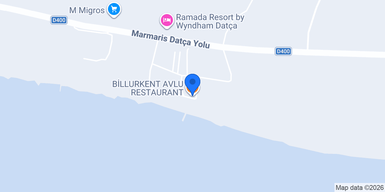 BİLLURKENT AVLU RESTAURANT konumu