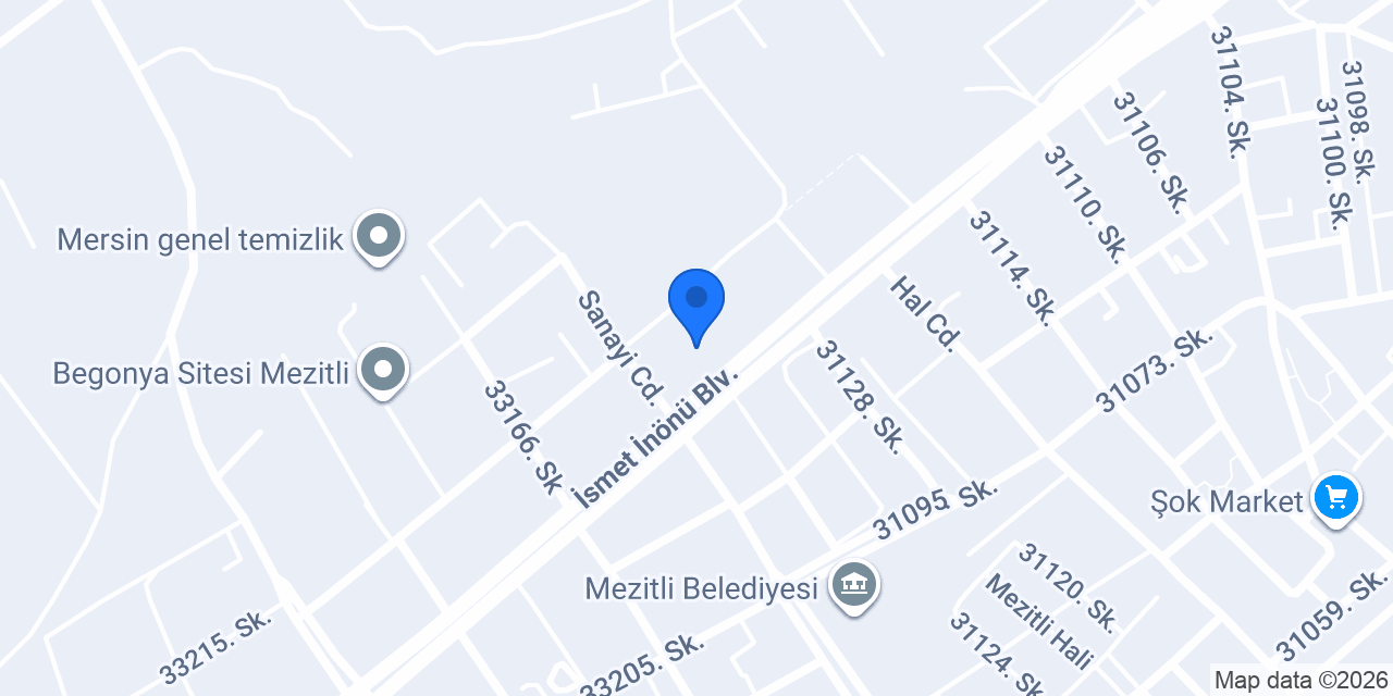 Ergül Mobilya Mezitli konumu
