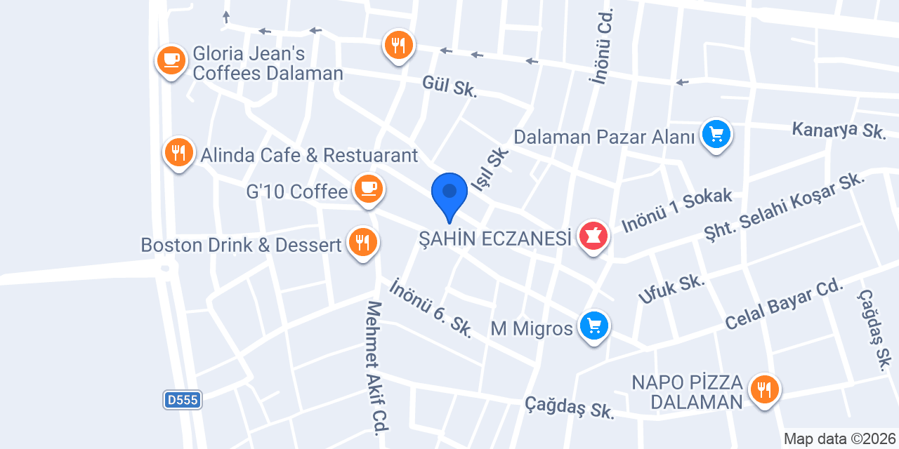 EFG Elektrik Dalaman konumu