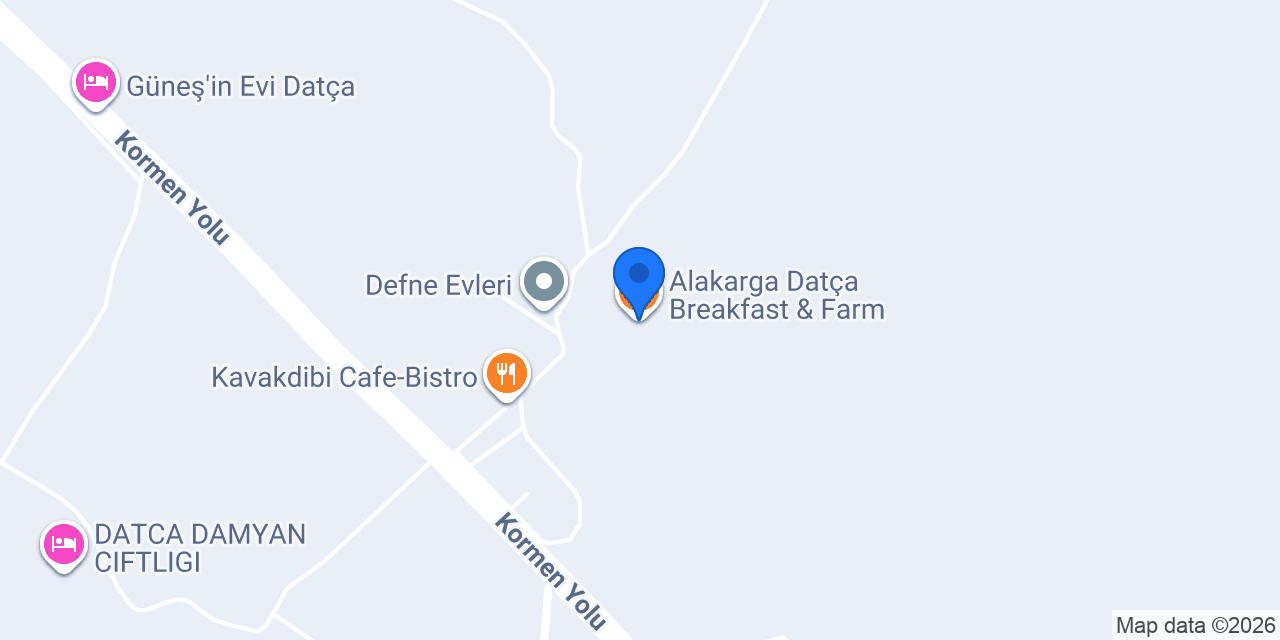 Alakarga Datça Breakfast & Farm konumu