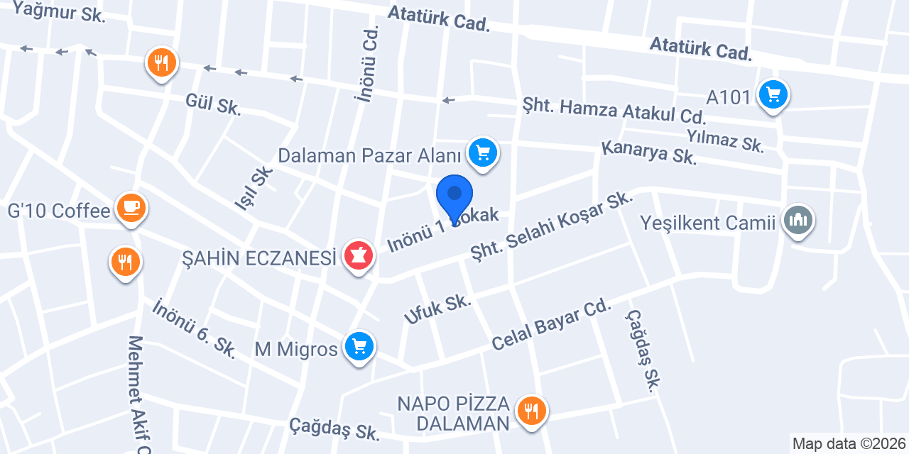 Dalaman Balık Restaurant konumu