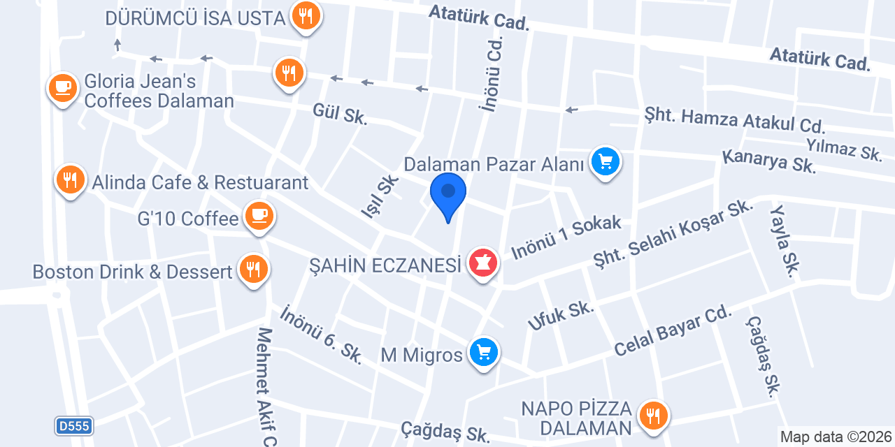 Dalaman Kardeşler Kasap Et Restaurant konumu