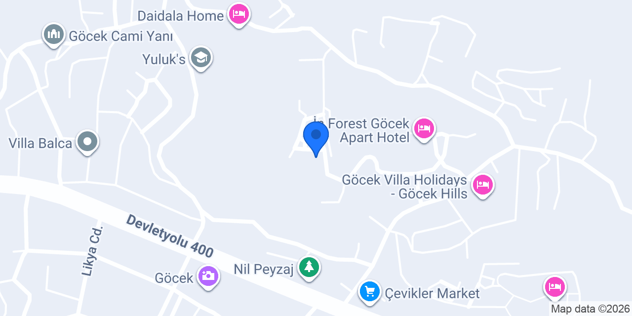 Gocek Country Villas konumu