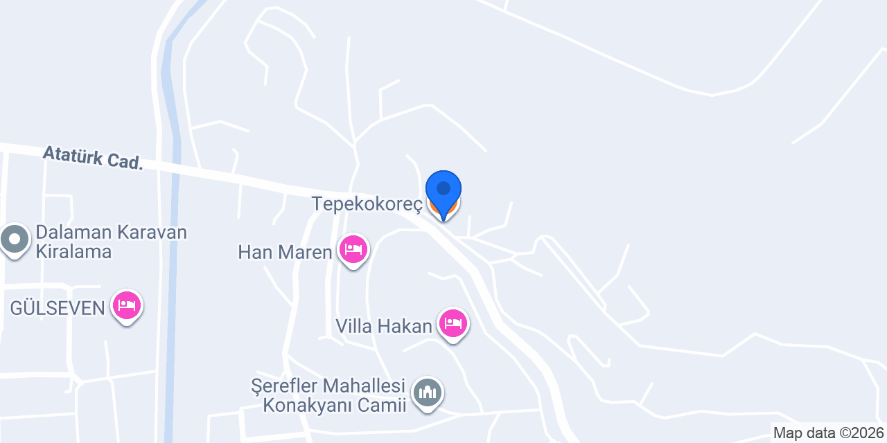 Tepekokoreç konumu