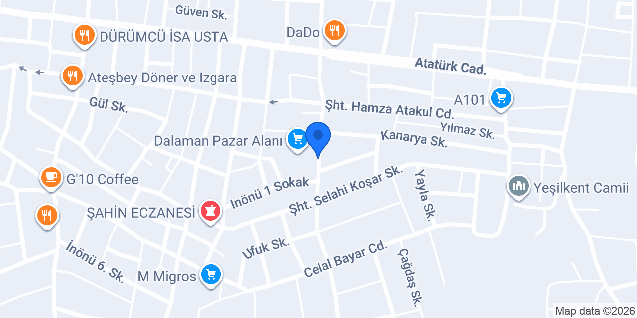 İnci kuaför konumu