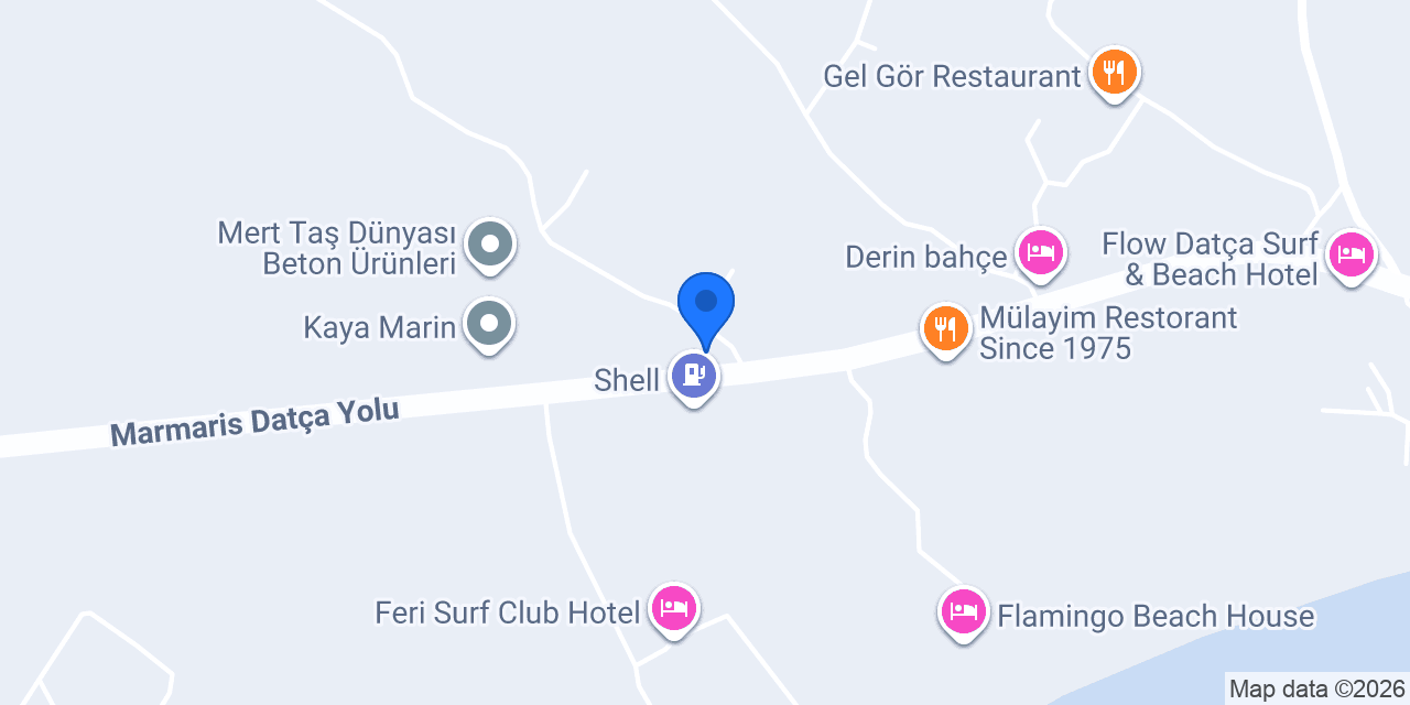 Cafe Sera Datça konumu