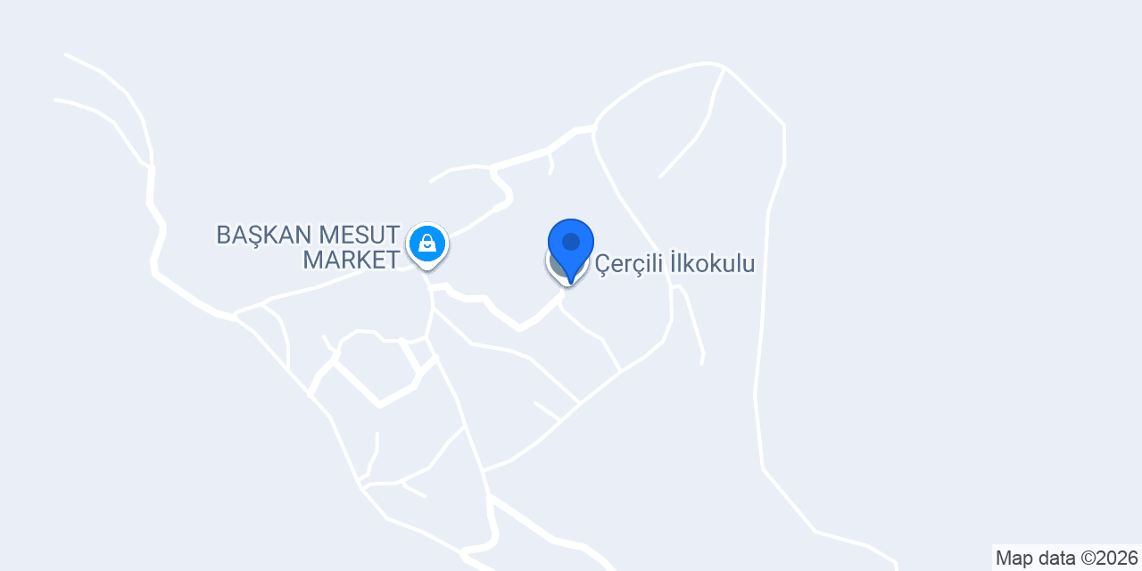 Çerçili İlkokulu konumu