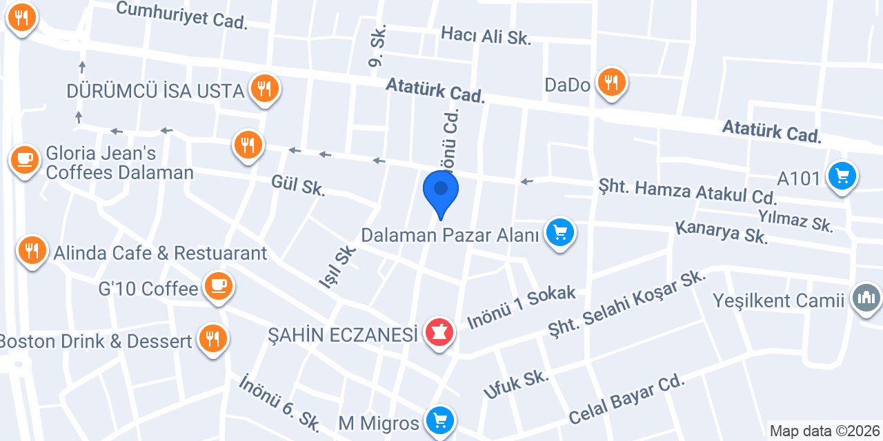 ALTUS YALÇIN TİCARET konumu