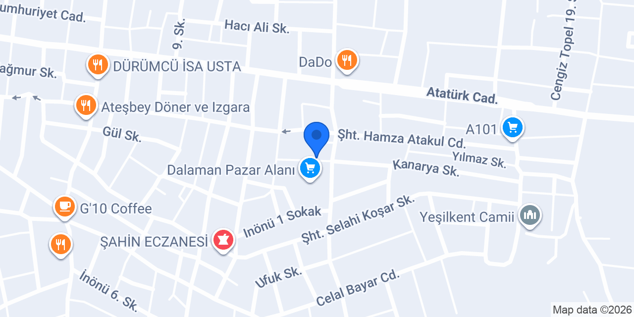 Zirekoğlu Et Balık Restaurant konumu