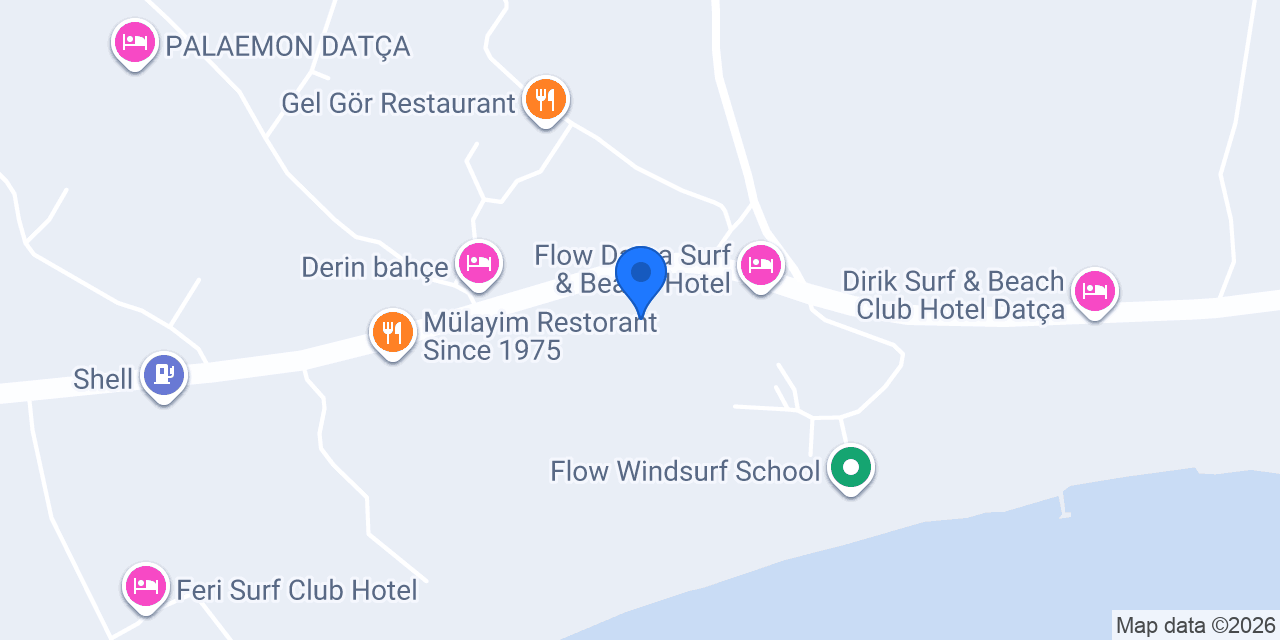 Tiny Otel Datça konumu