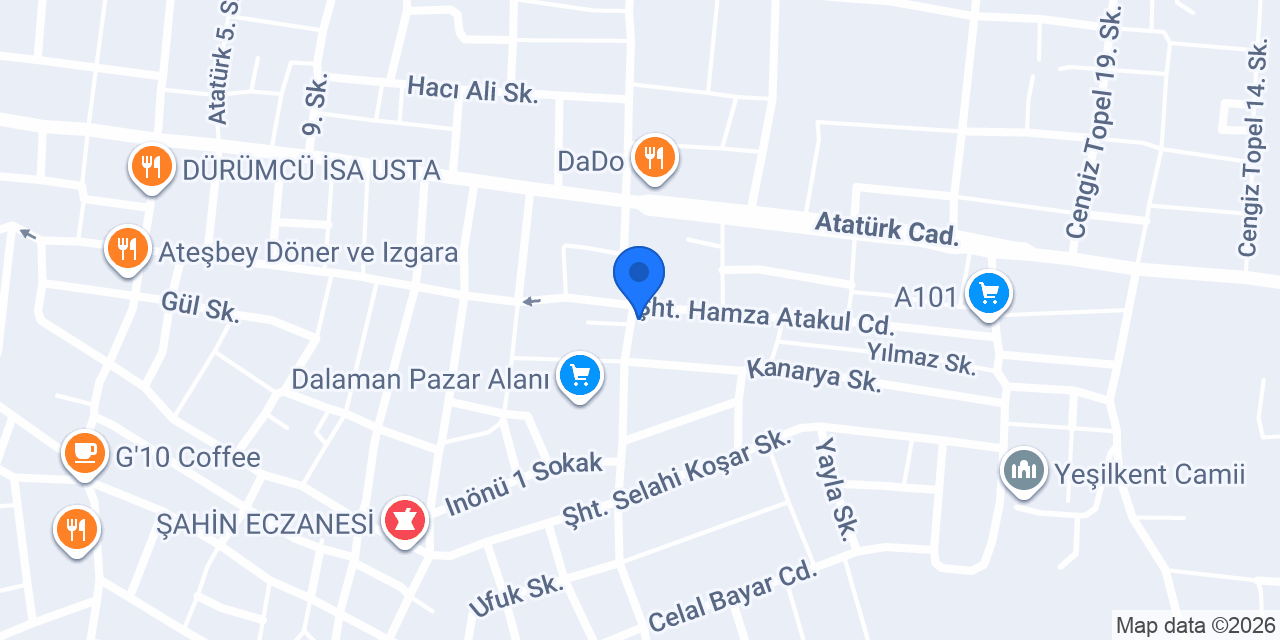 Dalaman Eray Kırtasiye konumu