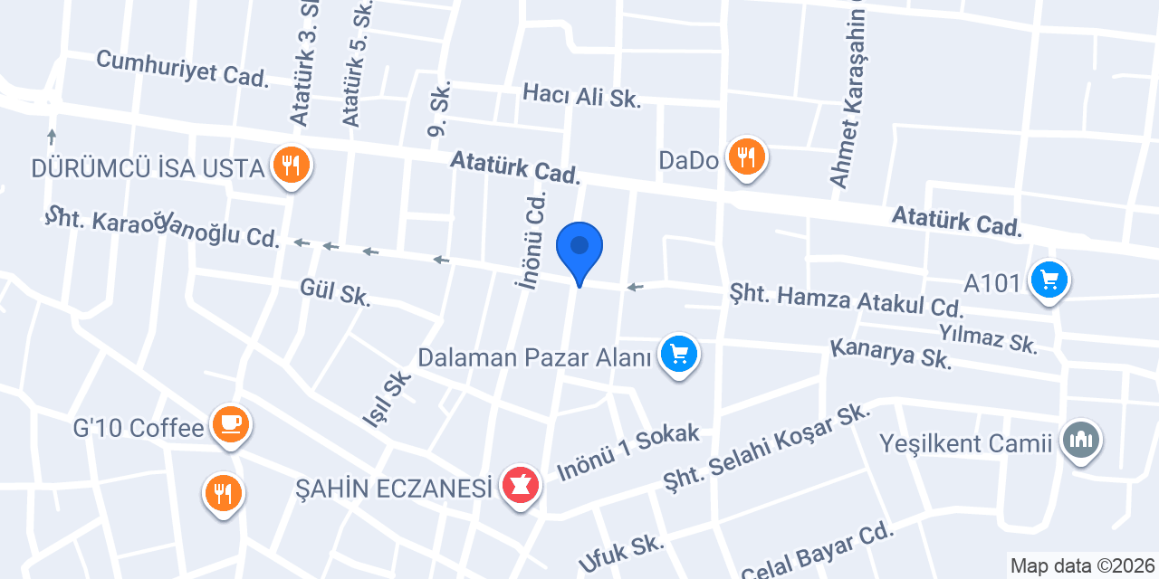 Bambi Yatak - Arslan Mobilya konumu