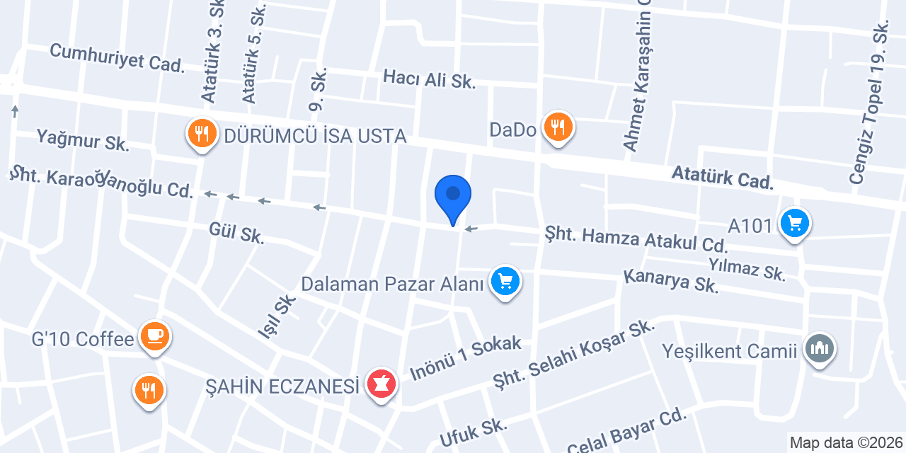 zeliş emlak dalaman konumu