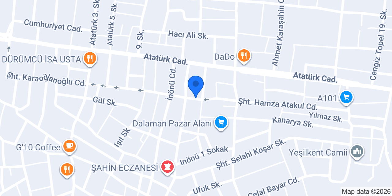 Marzen Mobilya Outlet spot konumu