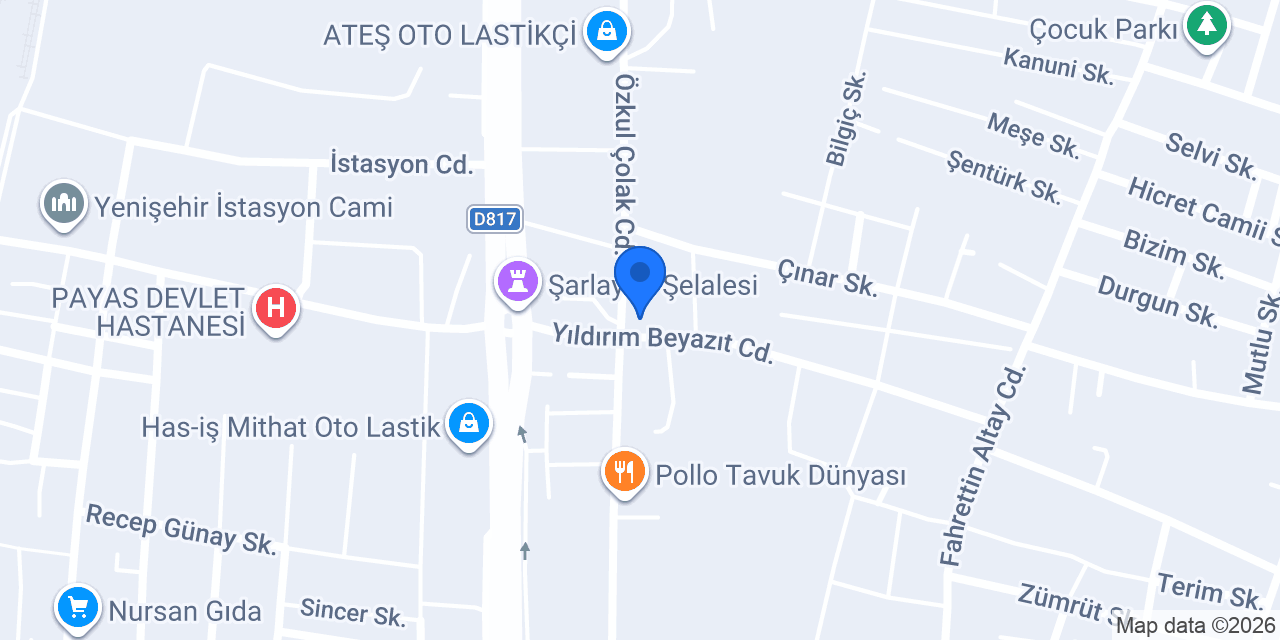 ÖZER METAL PAYAS konumu