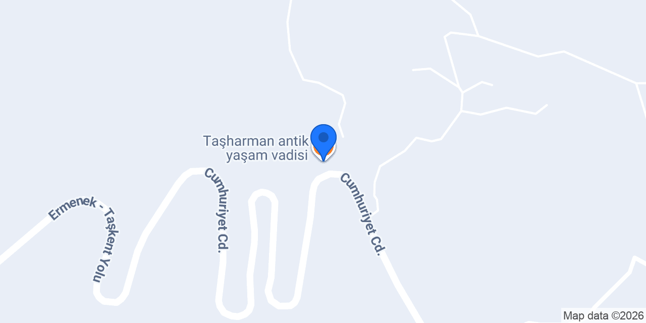 Taşharman antik yaşam vadisi konumu