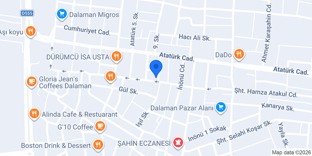 Dalaman Drone Çekimi konumu