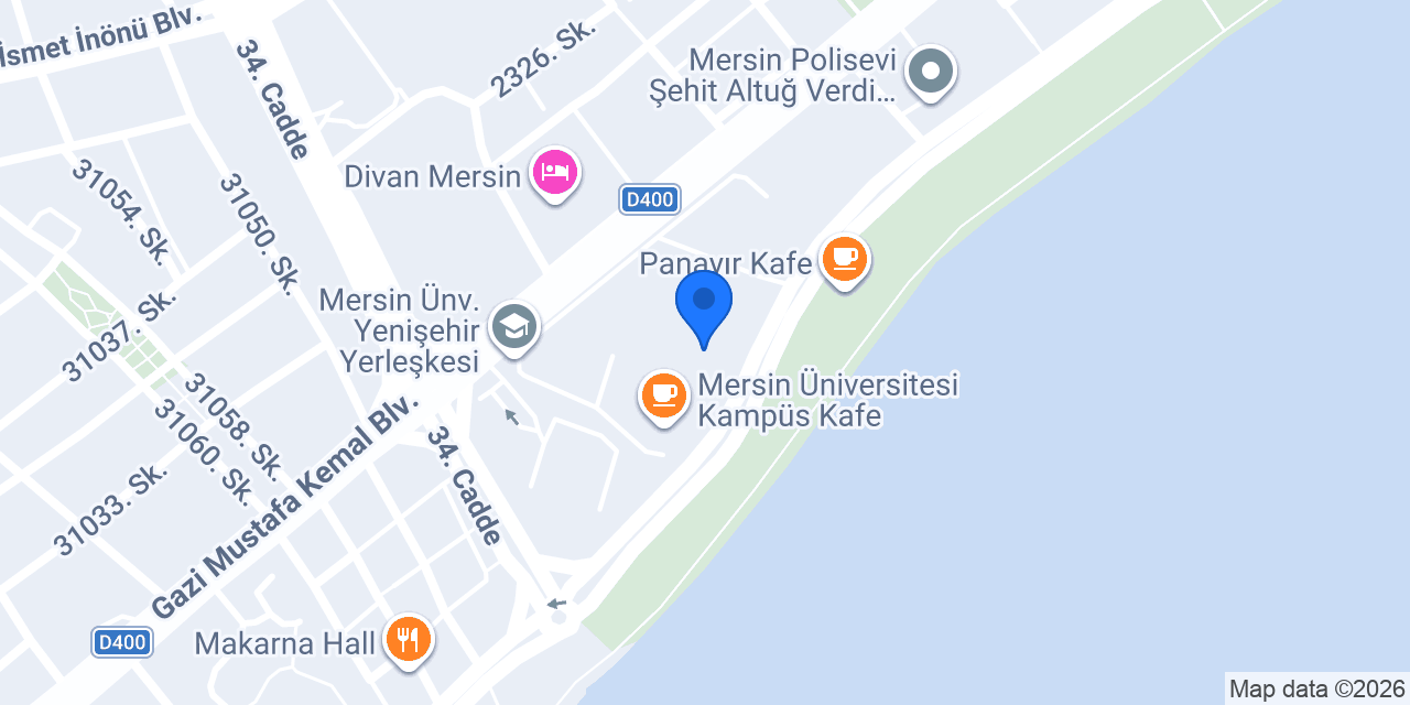 Mersin Üniversitesi Deniz Canlıları Müzesi konumu