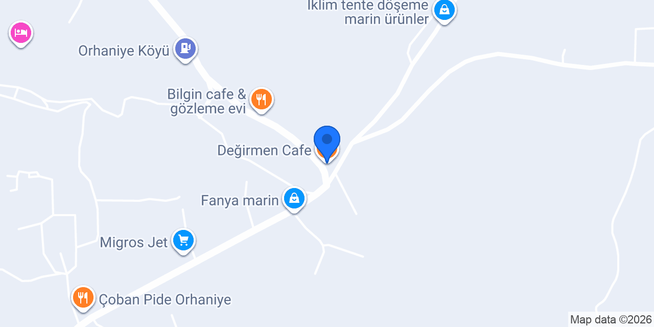 Değirmen Cafe konumu