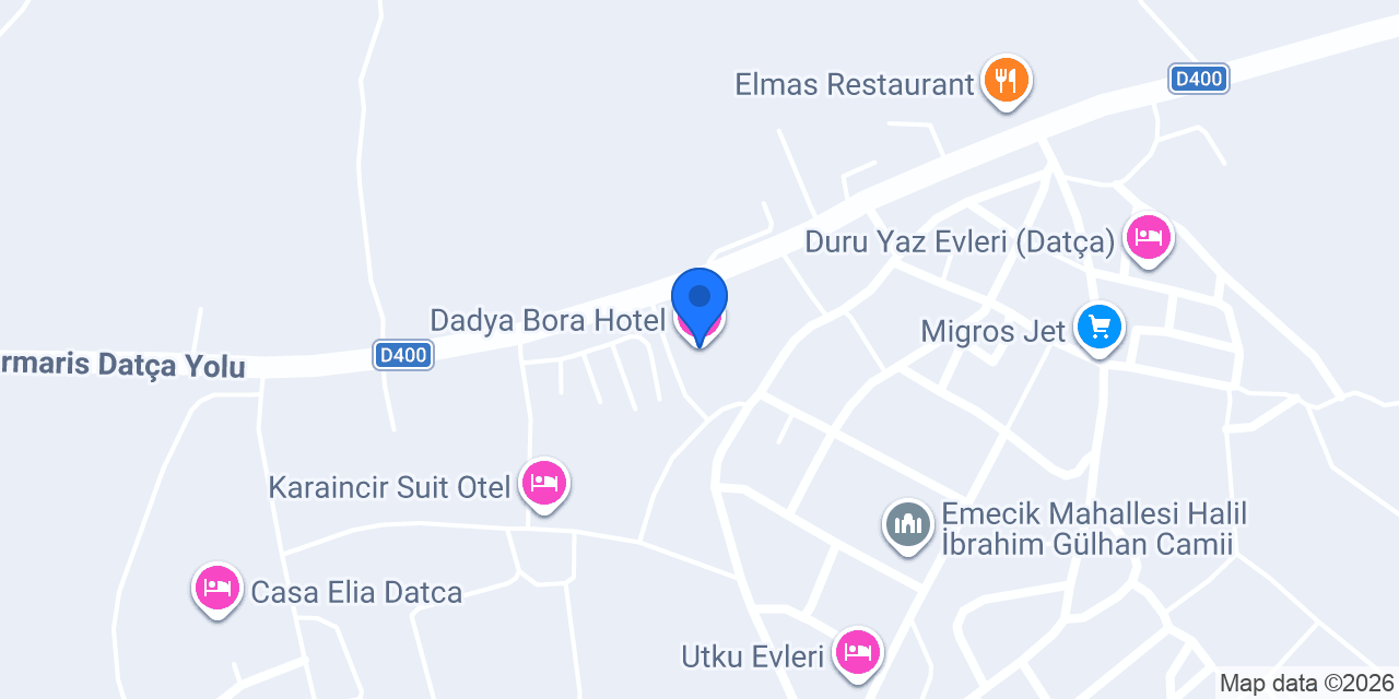 Dadya Bora Hotel konumu