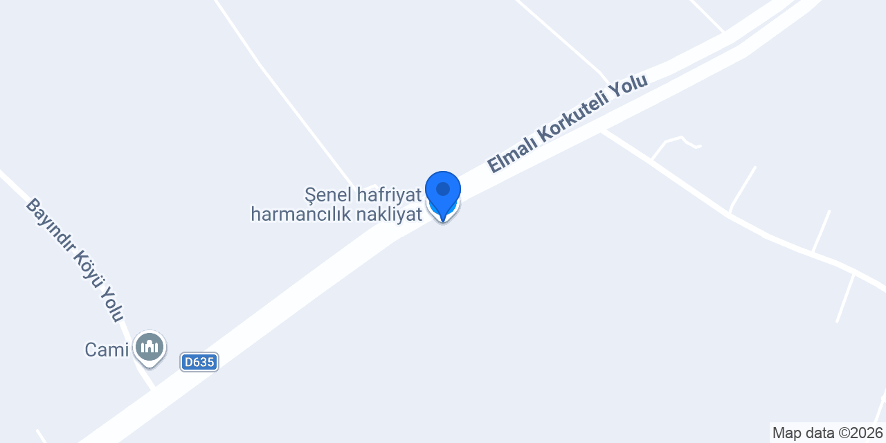 Şenel tamirhanesi konumu