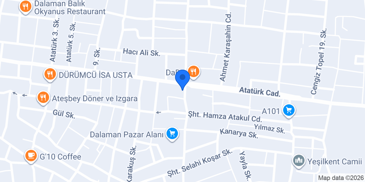 TekTat Kaçkar Kumpir & Makarna & Bubble Waffle konumu