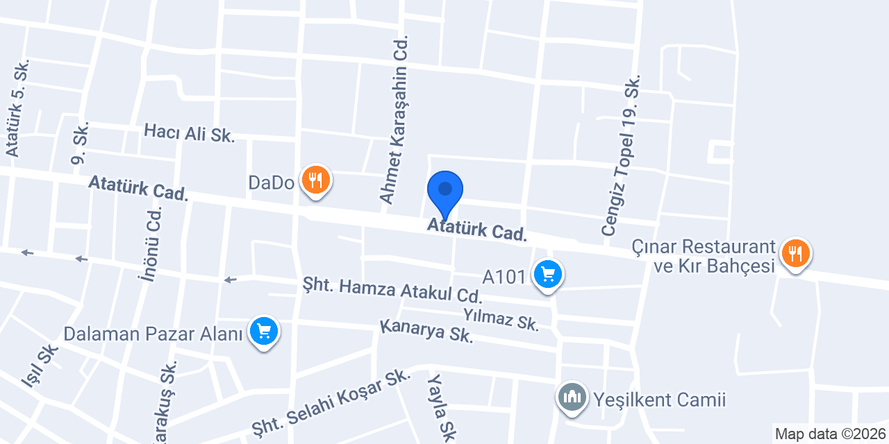 Öz Güvenler Ticaret konumu