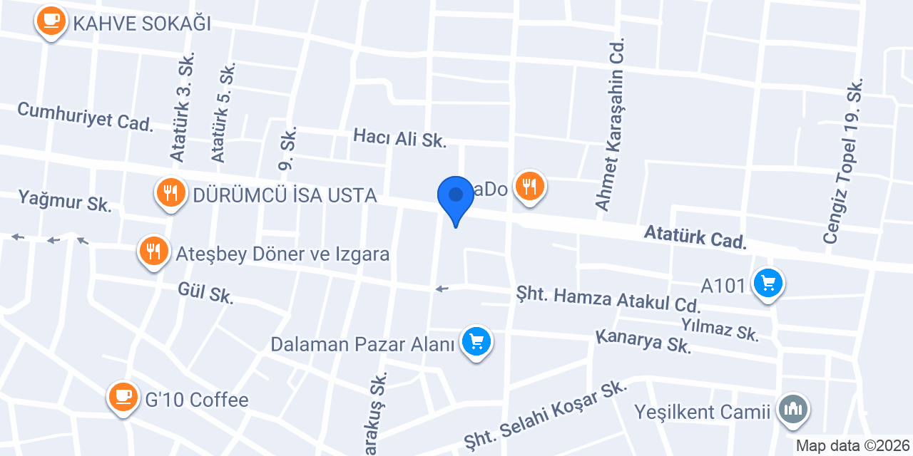 DALAMAN ADA İNŞAAT EMLAK VE TİC.LTD.ŞTİ konumu