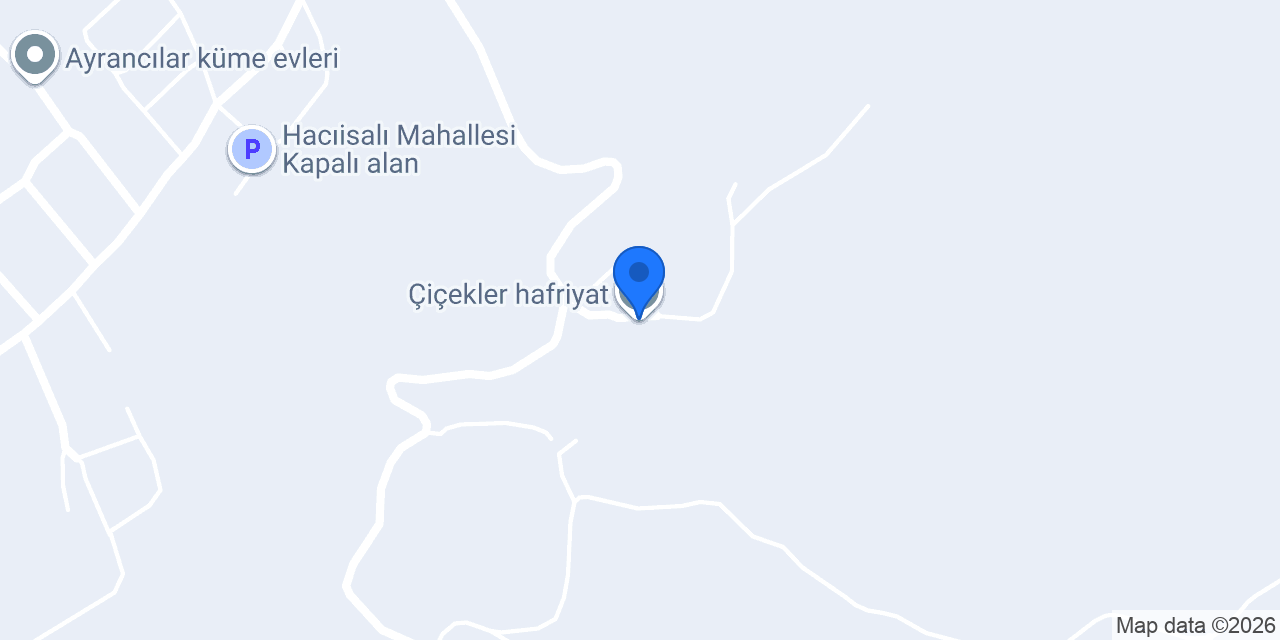 Çiçekler hafriyat konumu