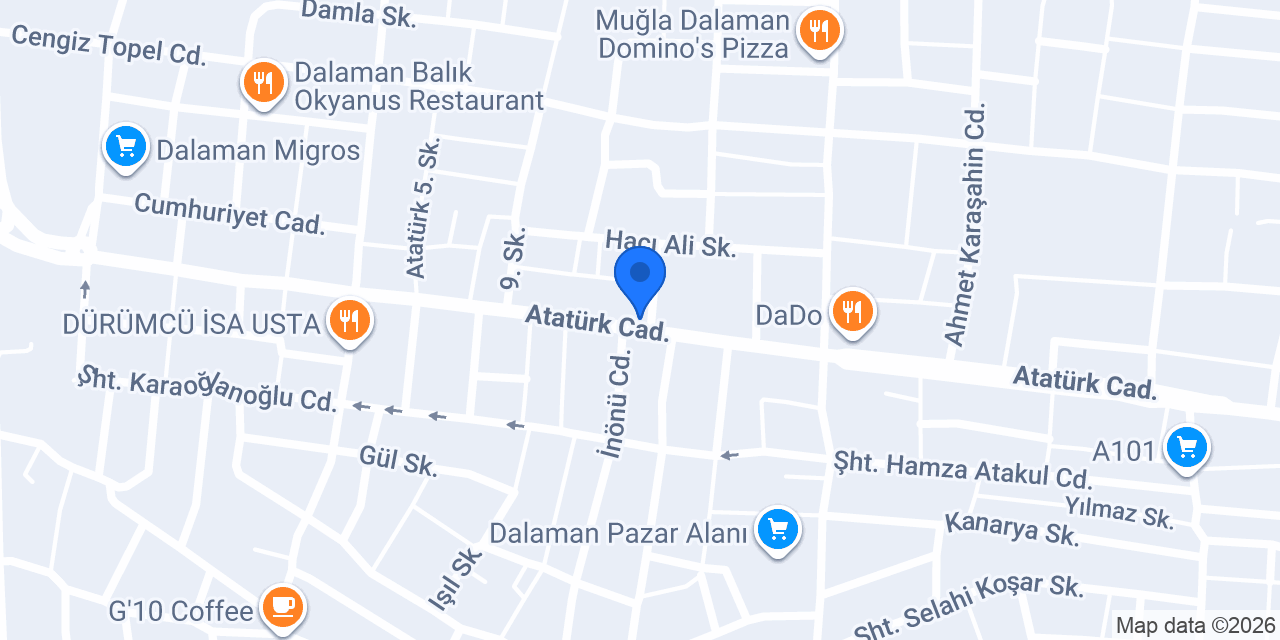 Dalaman Karagöz Optik konumu