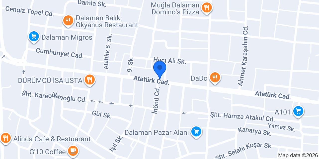 Göcekli Pide Salonu konumu