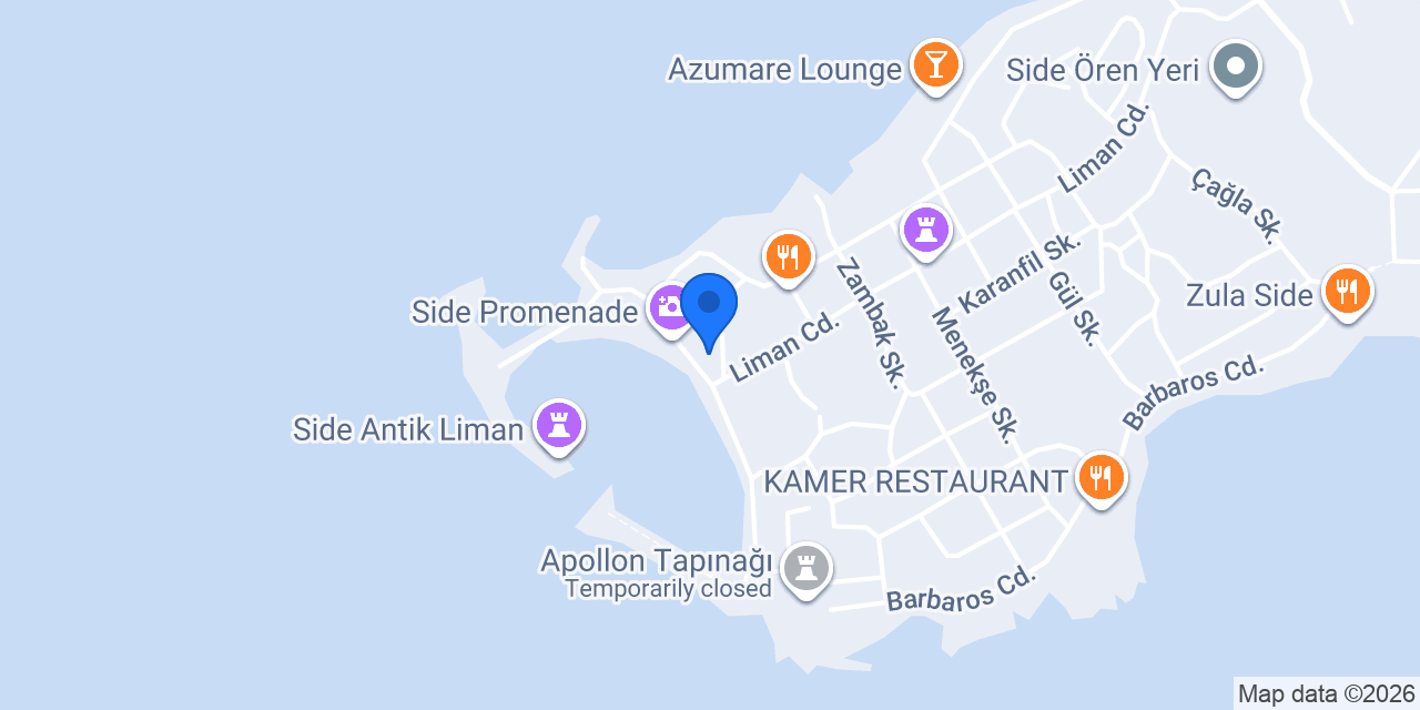 Aphrodite Restaurant konumu