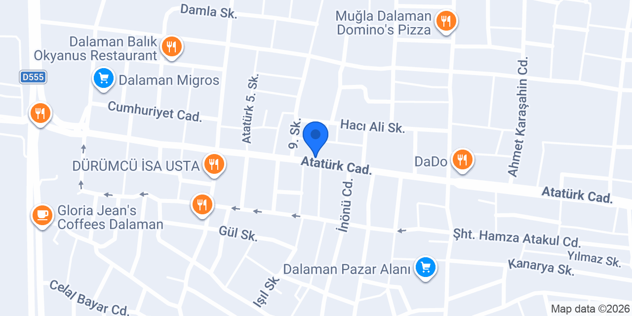 Dalaman berber salonu konumu